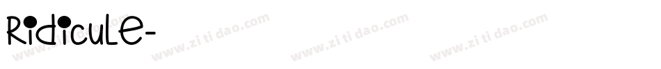 Ridicule字体转换