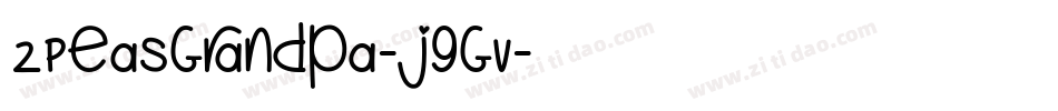 2PeasGrandpa-j9Gv字体转换