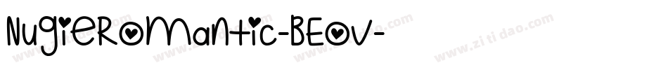 NugieRomantic-BEoV字体转换