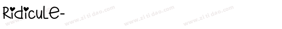 Ridicule字体转换