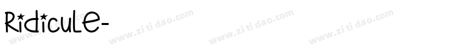 Ridicule字体转换