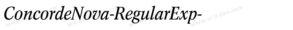 ConcordeNova-RegularExp字体转换
