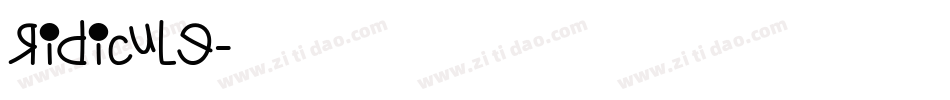 Ridicule字体转换