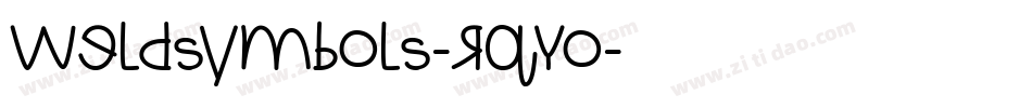 Weldsymbols-RqYo字体转换 Weldsymbols-RqYo字体转换