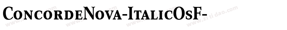 ConcordeNova-ItalicOsF字体转换
