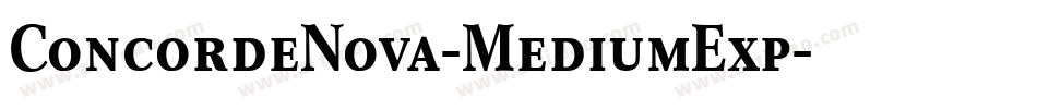 ConcordeNova-MediumExp字体转换