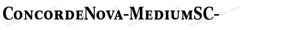 ConcordeNova-MediumSC字体转换