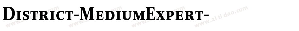 District-MediumExpert字体转换