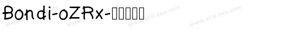 Bondi-oZRx字体转换