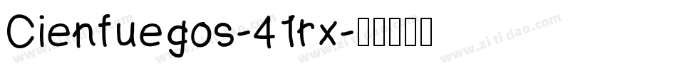 Cienfuegos-41rx字体转换