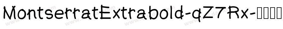 MontserratExtrabold-qZ7Rx字体转换
