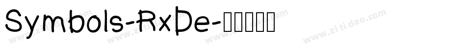 Symbols-RxDe字体转换