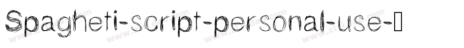 Spagheti-script-personal-use字体转换