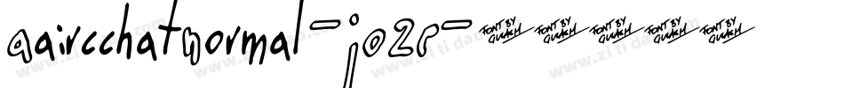 AaircchatNormal-JO2E字体转换