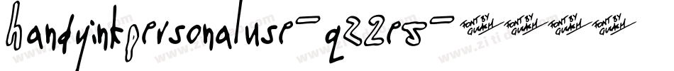 HandyinkPersonaluse-qZ2e5字体转换