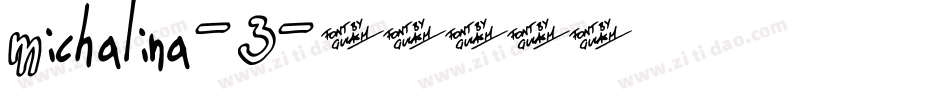 Michalina-3字体转换