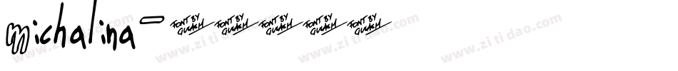 Michalina字体转换