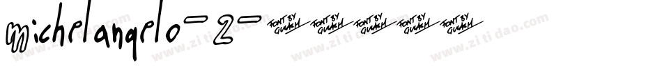 Michelangelo-2字体转换