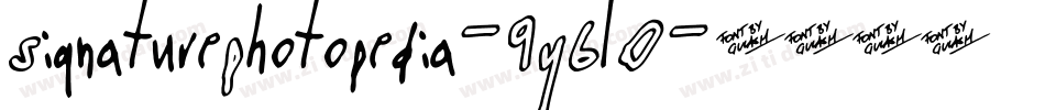 SignaturePhotopedia-9Y6l0字体转换
