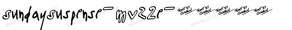 SundaySuspense-MVZ2e字体转换