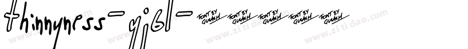 Thinnyness-YJ6L字体转换