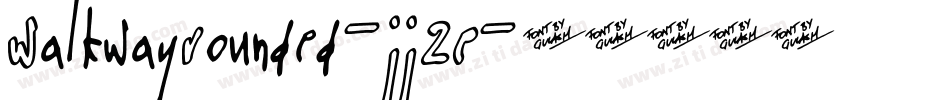 WalkwayRounded-JJ2E字体转换