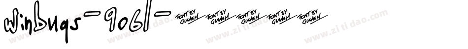 WinBugs-9o6L字体转换 WinBugs-9o6L字体转换
