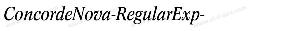 ConcordeNova-RegularExp字体转换