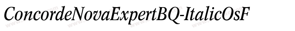 ConcordeNovaExpertBQ-ItalicOsF字体转换