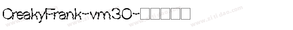 CreakyFrank-vm3O字体转换 CreakyFrank-vm3O字体转换
