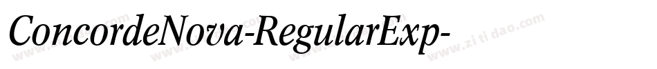 ConcordeNova-RegularExp字体转换