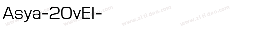 Asya-2OvEl字体转换