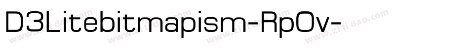 D3Litebitmapism-RpOv字体转换