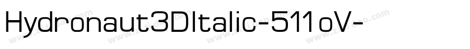Hydronaut3DItalic-511oV字体转换