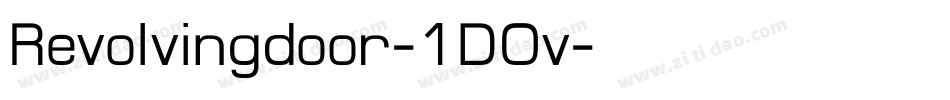 Revolvingdoor-1DOv字体转换