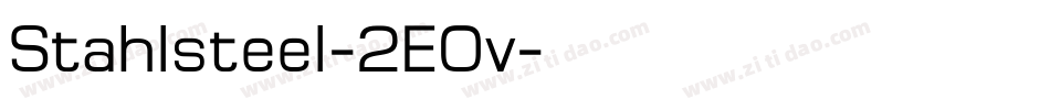 Stahlsteel-2EOv字体转换