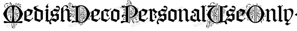 MedishDecoPersonalUseOnly-o23o字体转换