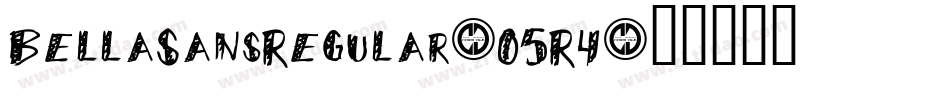 BellaSansRegular-05R4字体转换