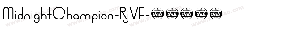 MidnightChampion-RjVE字体转换