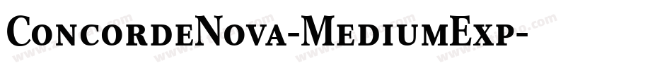 ConcordeNova-MediumExp字体转换