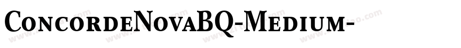 ConcordeNovaBQ-Medium字体转换
