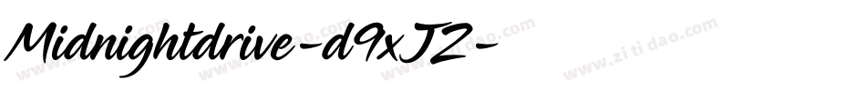 Midnightdrive-d9xJZ字体转换
