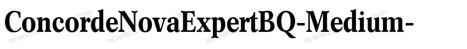 ConcordeNovaExpertBQ-Medium字体转换