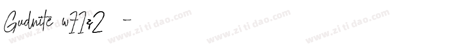 Gudnite-w11z2字体转换