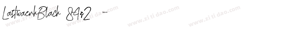 LastwaerkBlack-84z2字体转换