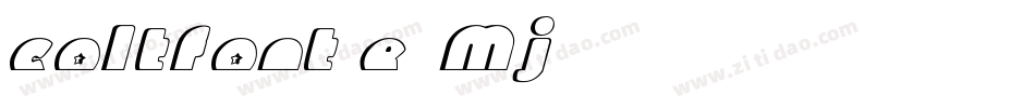 Coltfont-E5Mj字体转换
