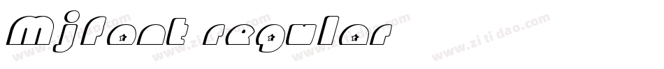 MjFont-Regular字体转换