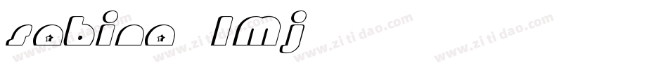 Sabina-9LMj字体转换