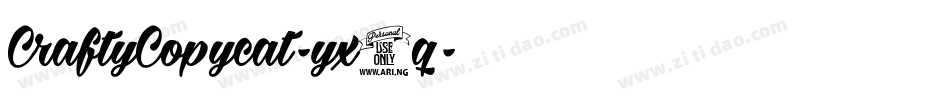 CraftyCopycat-yx4q字体转换