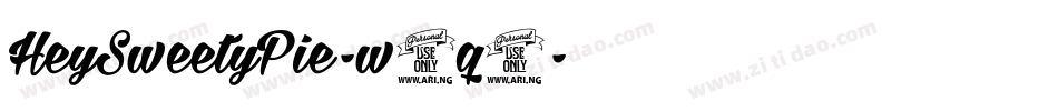 HeySweetyPie-w4q6字体转换